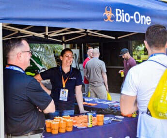 Bio-One Of Orange decontamination and biohazard cleaning team supports local businesses