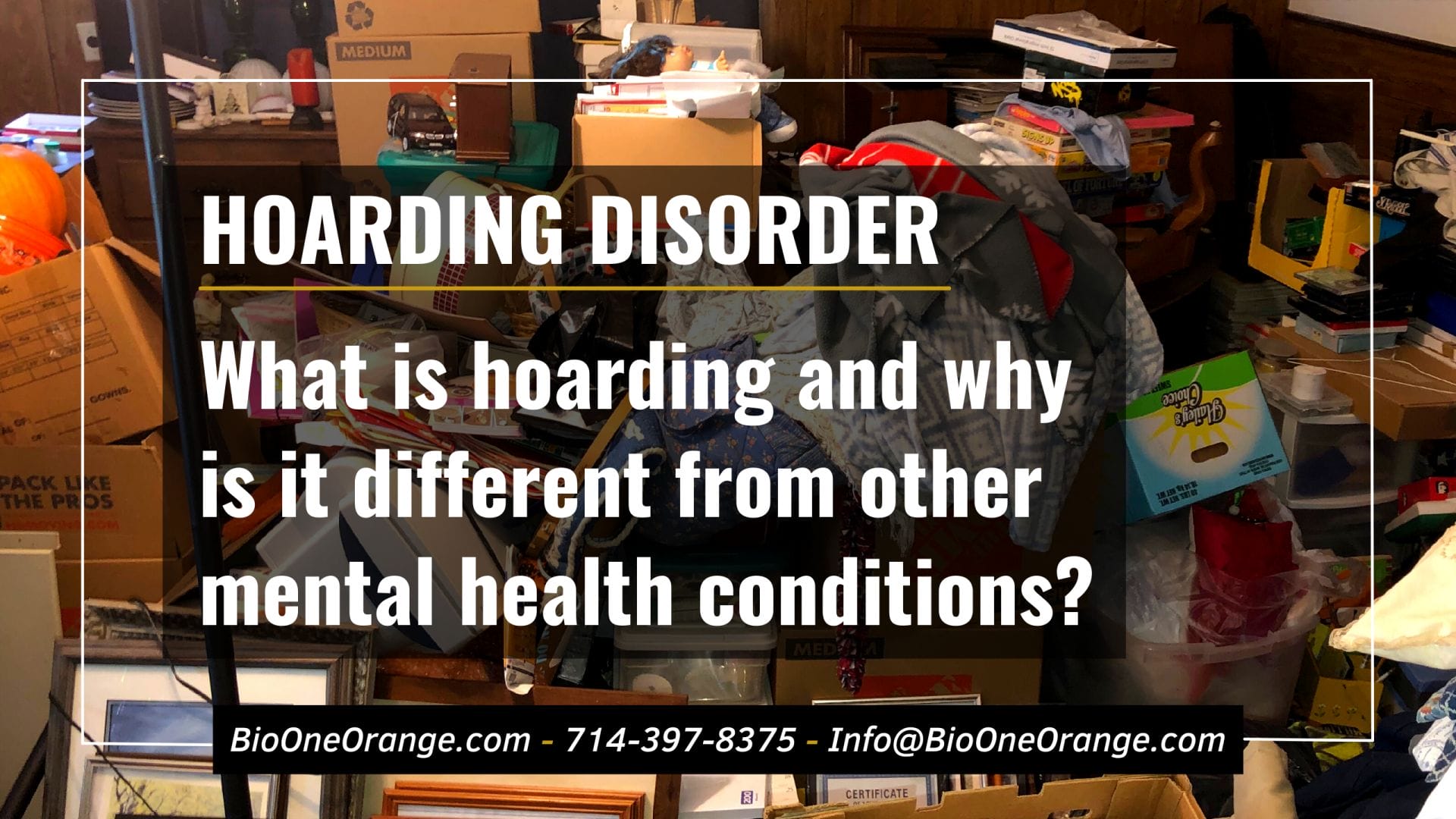 What is hoarding and why is it different from other mental health conditions?