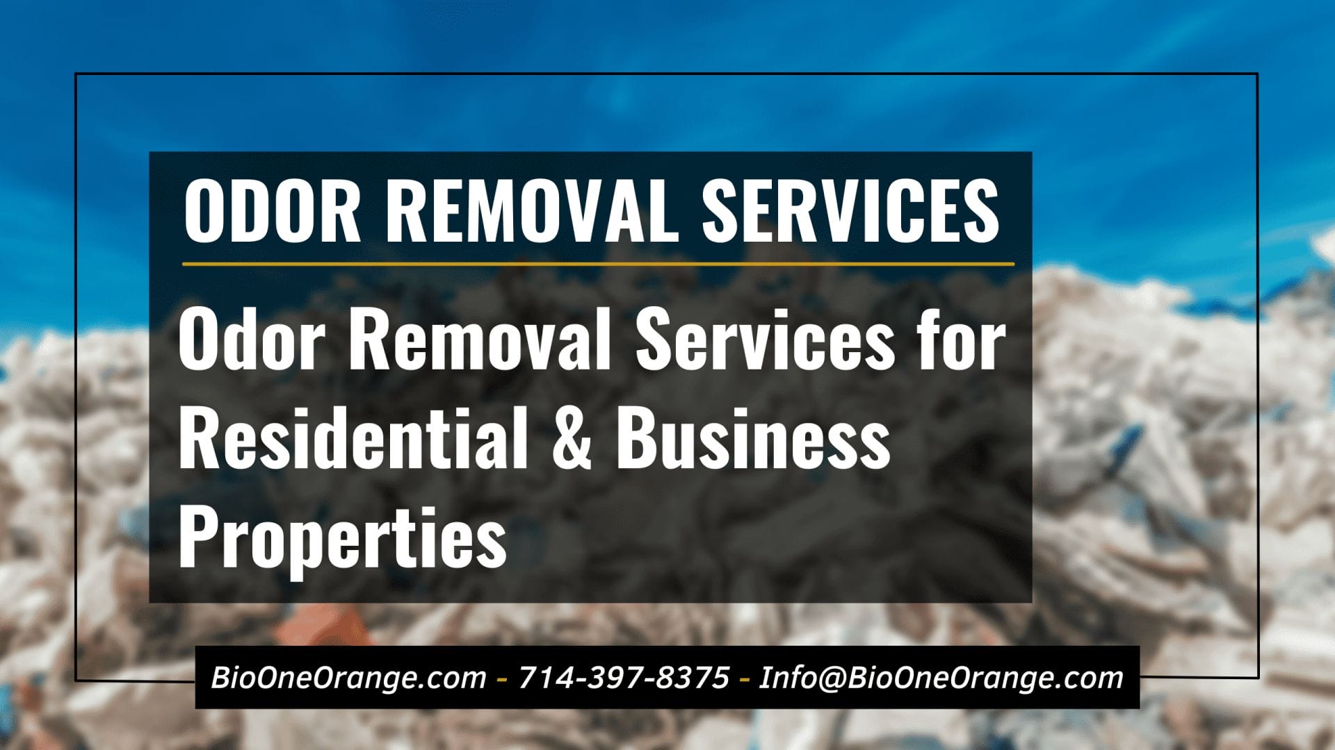 Odor Removal Services for Residential & Business Properties - Photo credit: @edophoto - Freepik.