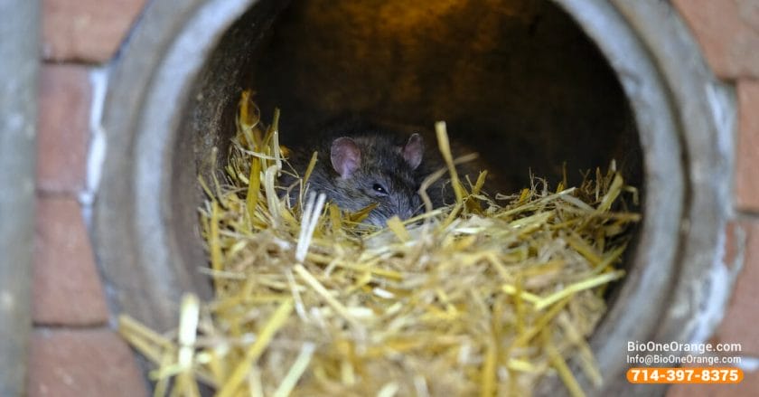 Mouse hiding in a sewer - Bio-One.
