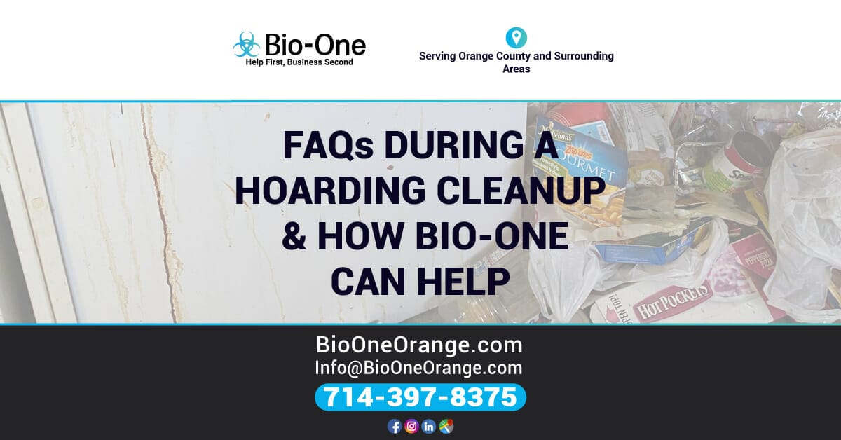 FAQs During a Hoarding Cleanup - How  Can Bio-One Help?